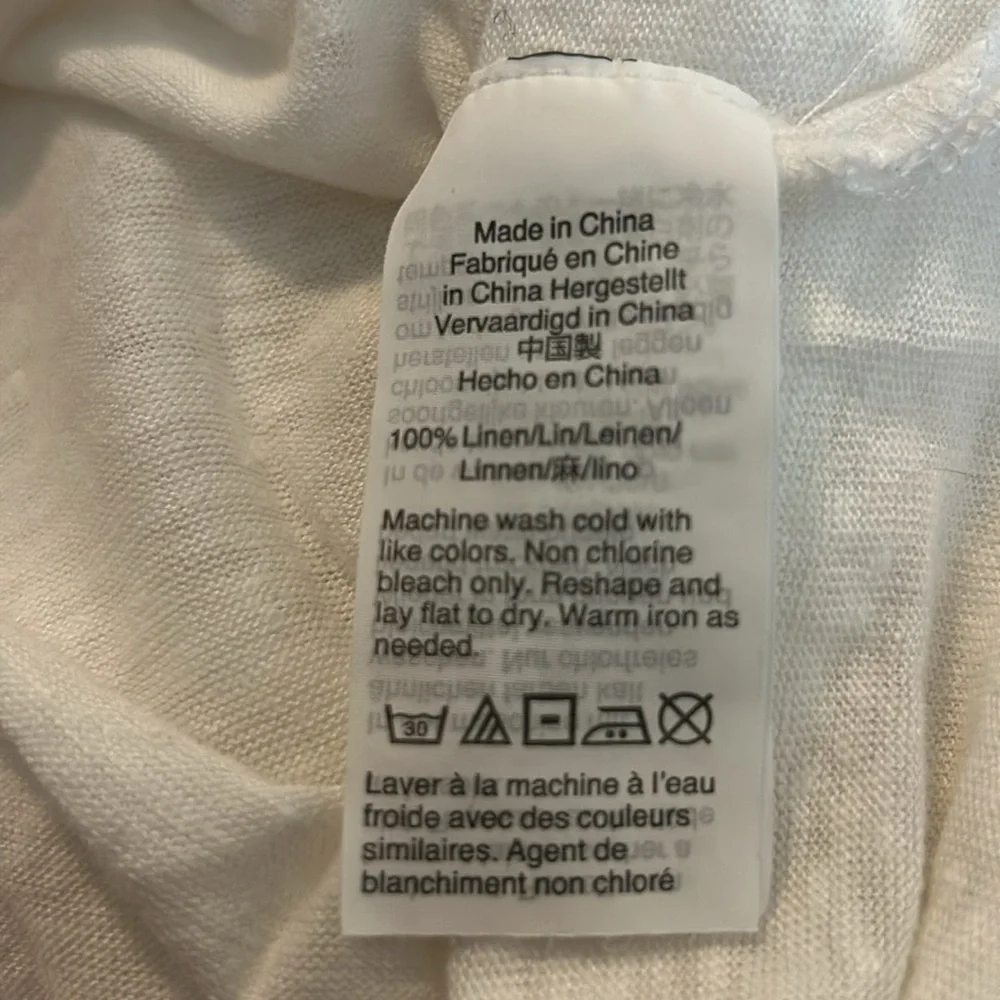J Crew point sur linen roll cuff tee - Picture 6 of 6